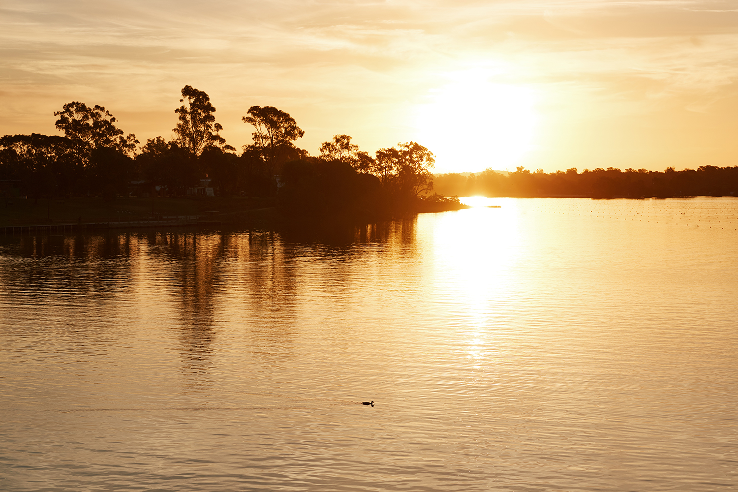 Sun set on Lake Nagambie